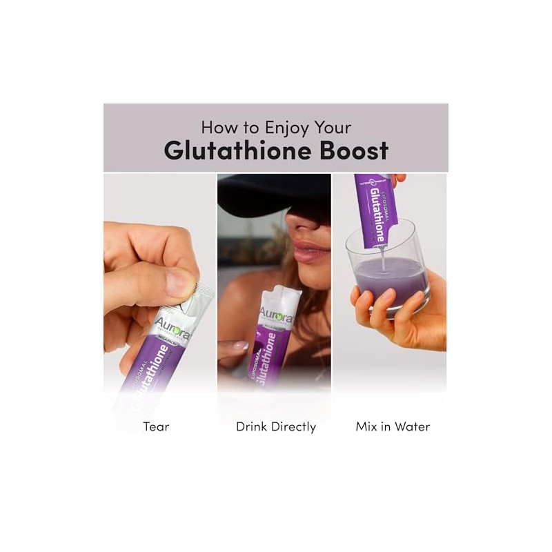 Aurora Nutrascience Mega-Pack Liposomal Glutathione, Immune System Support, Antioxidant, 750