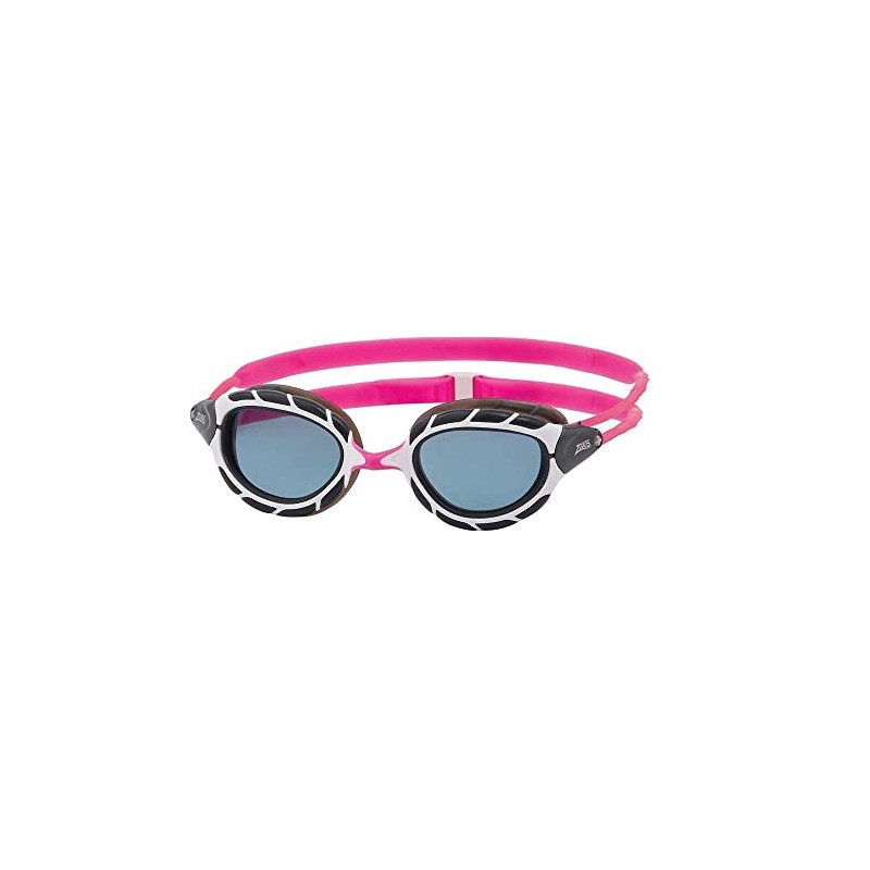 Zoggs Unisex Predator Swimming Goggles Adult Pink/White/Tint Smoke, One Size
