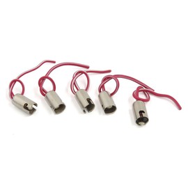 sourcing map 5pcs BA9S LED Bulb Socket Extension Replacement Holder Wire Harness