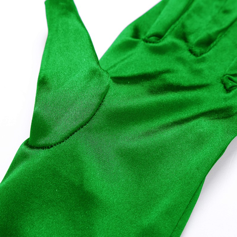 EORUBE 1920s Gloves for Women Elbow Long Satin Gloves Party
