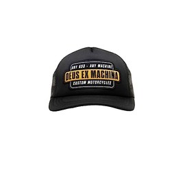Deus Grip Tape Trucker Cap - Black, black