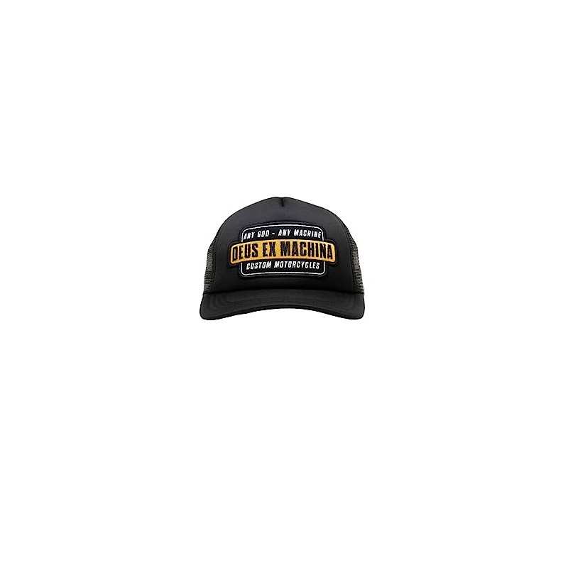 Deus Grip Tape Trucker Cap - Black, black