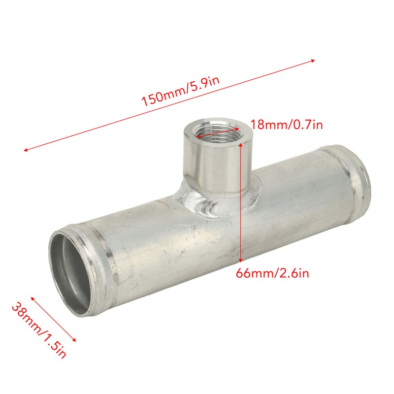 Inline Radiator Hose Temperature Sensor Stable Connection 150mm Long Aluminum