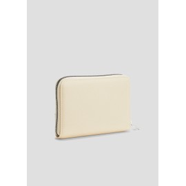 s.Oliver Leather Look Wallet with Logo Detail, beige