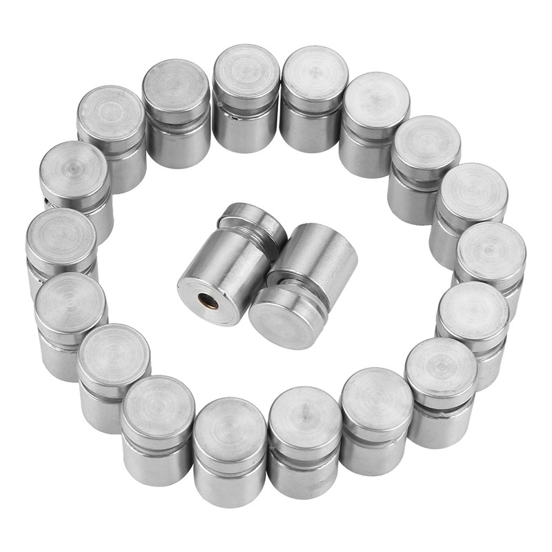 20pcs M16*20mm Stainless Steel SS304 Glass Standoff Advertise Fixing Pin
