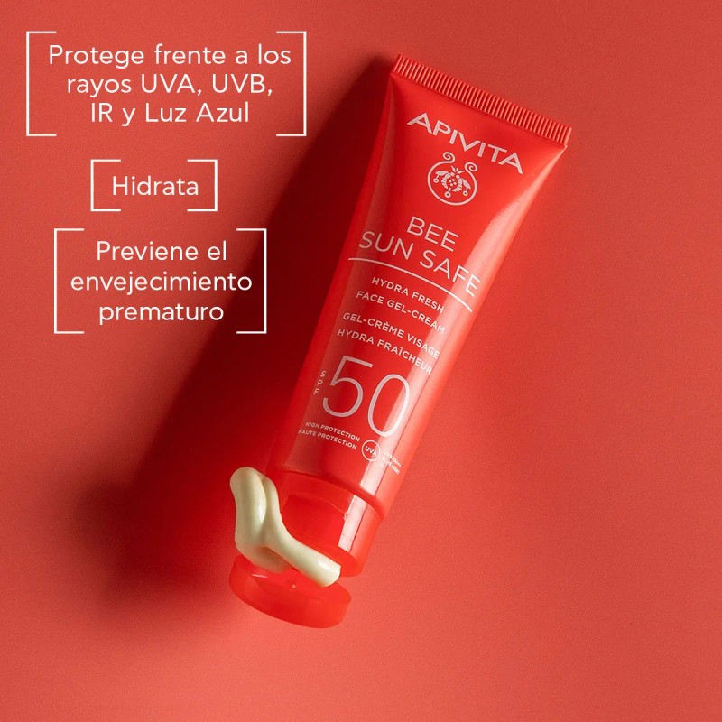 Apivita Bee Sun Safe Hydra Fresh Gel Crema Facial Spf50