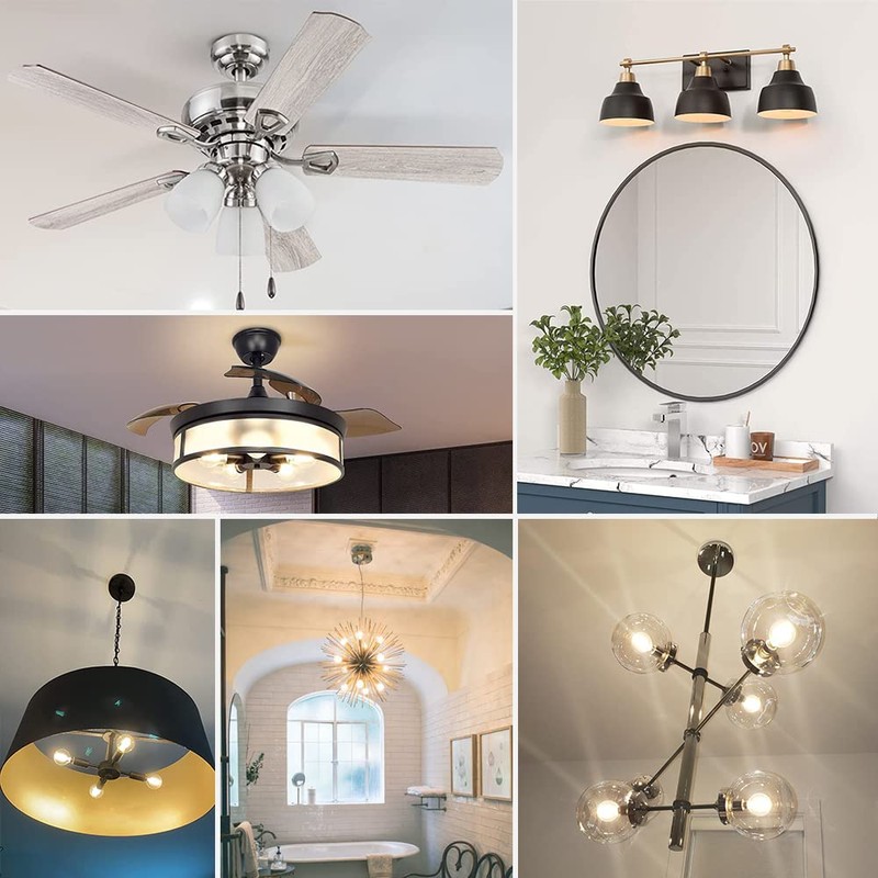 E12 Décor Globe g16.5 Candelabra Light Bulb 4W Dimmable ,