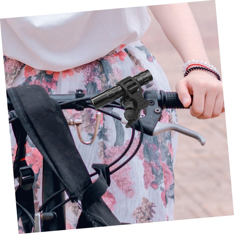 Mikinona Bike Flashlight Mount Handlebar Bracket for Bicycles Durable Torch