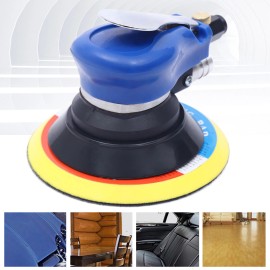 6"Air Palm Random Orbital Sander 10000 RPM Dual Action Pneumatic Round Polisher