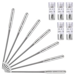 50 Pcs 100/16 Heavy Duty Sewing Machine Needles, Denim Needle for Sewing Machine,Universal Sew Machines Needles Heavy Duty Embroidery Regular Needle Supplies for Leather Jeans Canvas Fabrics