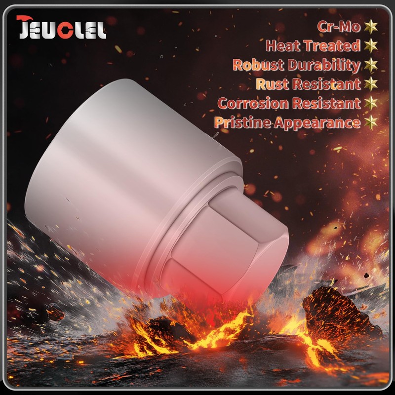 JEUCLEL 537 Wheel Locking Nut Key Compatible with VW VAG