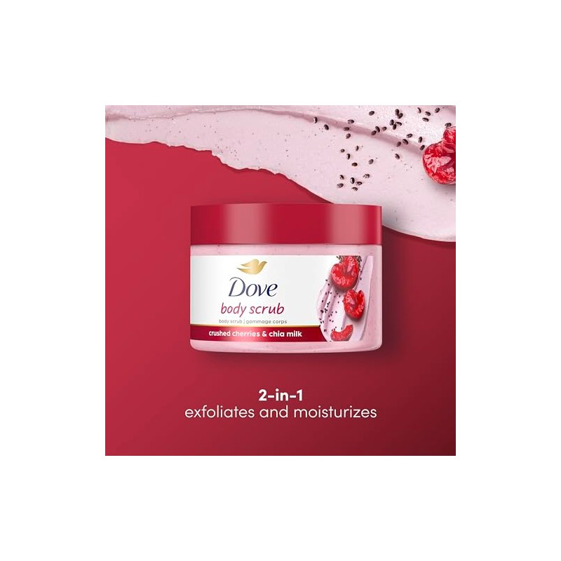 Dove Exfoliating Body Polish Crushed Cherries & Chia Milk Skin