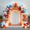 Party Balloons Pack 25pcs 10 inch Orange Sand White Light