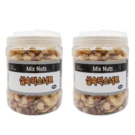 SellerHub Good Morning Nuts Value Mixed Nuts 2 Containers Total 1.6kg (S46772109) / 굿모닝너츠 실속 믹스너트 2통 총1.6kg내외 (S46772109)