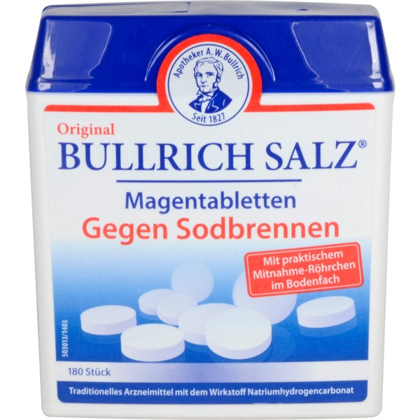 Original Bullrich Salz Magentabletten gegen Sodbrennen, 180 pcs. Tablets