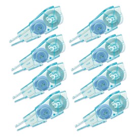 Plus Correction Tape Whiter PT 0.2 inch (5 mm) Replacement Tape, Value Pack, 8 Pieces WH-645R-4 51-835 x 2, Blue