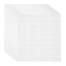 sourcing map 30 Sheets Barcode Label 2 x 1 inch Printable Laser and Inkjet Labels Address Labels for Copier Mailing Shipping Labels File Folders Envelopes, 40 Per Page, 1200 Labels