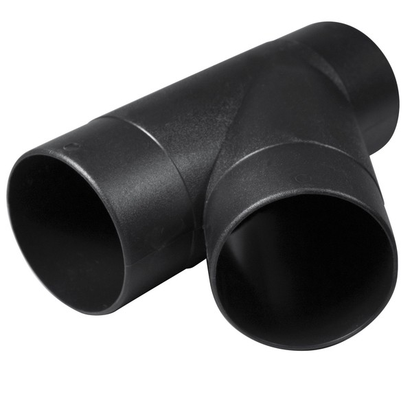 POWERTEC 70106 4-Inch Y-Fitting Dust Collection Hose Connector , Black