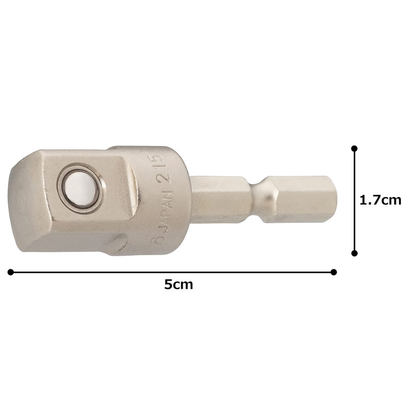 TONE Socket Adapter for Electric Drills, 2BA-16 Bit Insertion &