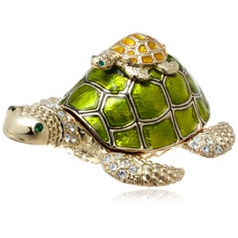 PIEARTH 231-1 Parent-child Turtle Jewelry Box, Zinc Alloy