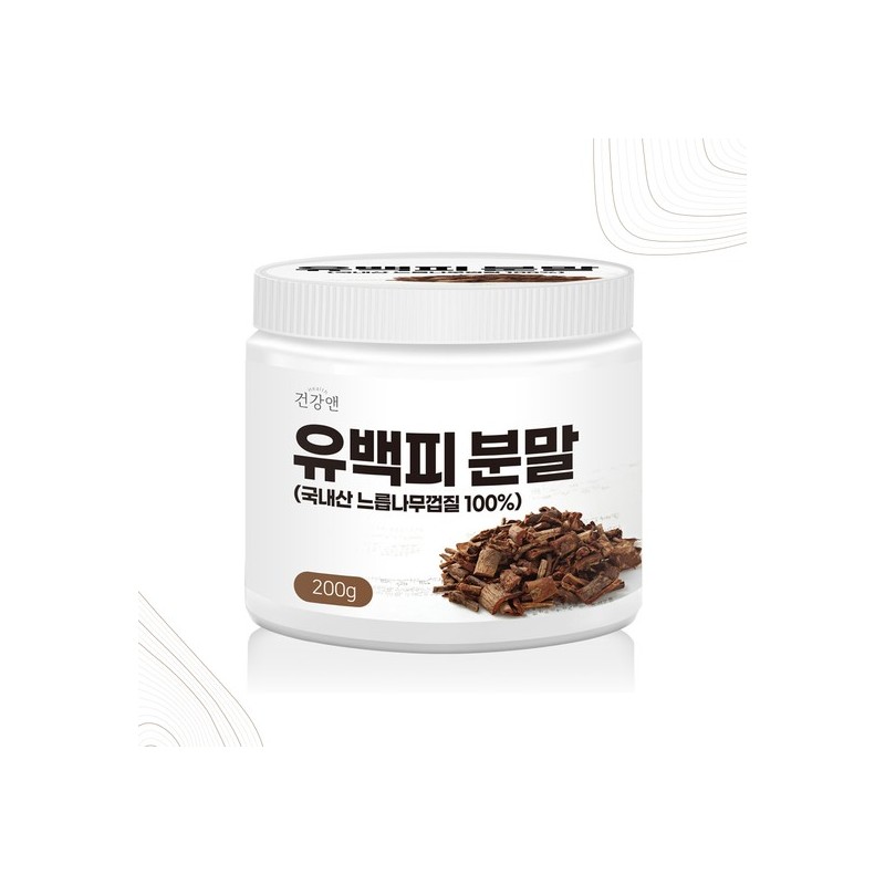 200g of domestic elm bark powder / 국산 느릅나무껍질 유근피