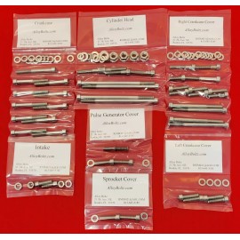 Individually Packaged Components HONDA 1984-1986 ATC200S ATC 200S POLISHED STAINLESS ENGINE BOLT SCREW KIT SET