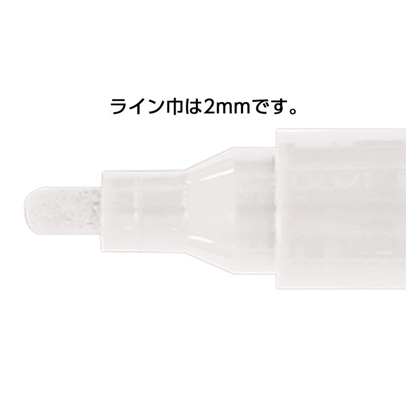 Shinwa Sokutei 78418 Paint Marker, Medium Point, Round Core, White