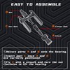 Yuesstloo 10Pcs Motorcycle Bearing Extractor Puller Tool Kit, Professional Blind