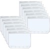 12Pcs 5-Hole Glitter Binder Pockets, A5 5 Holes PVC Binders