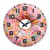 NOMEDOGYIM Donuts Wall Clock Single Pink Ones Battery Powered Wall
