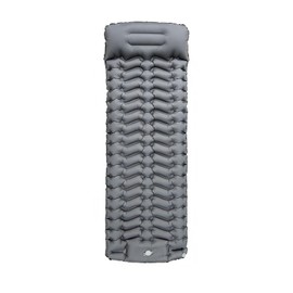 エアーマット TARKA 【30s膨らむ · 約10CM厚さ】 厚手キャンプ マット R値4.0 足踏み式 無限連結可能 一体型枕 エアマット キャンプ コンパクト 防水防潮 収納袋付き持ち運び便利 簡単収納 防災 車中泊 はいいろ