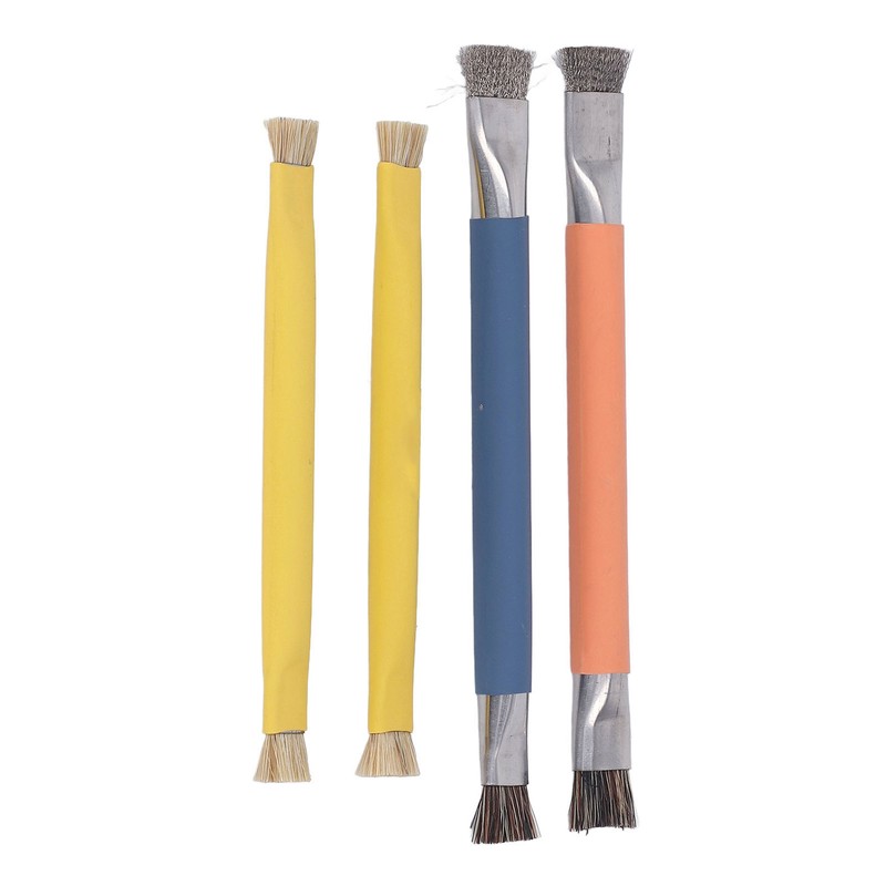 4PCS Keyboard Cleaning Brush Anti Static ABS Handle Stainless Steel