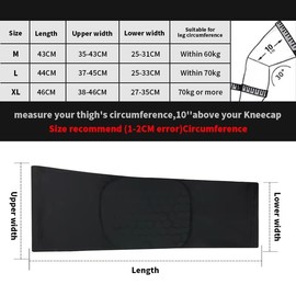 Wei Long Knee Pads Compression Leg Sleeve Knee Sleeve for All Sports Wrestling Protector Gear, 1PC Knee Pad (M,White)