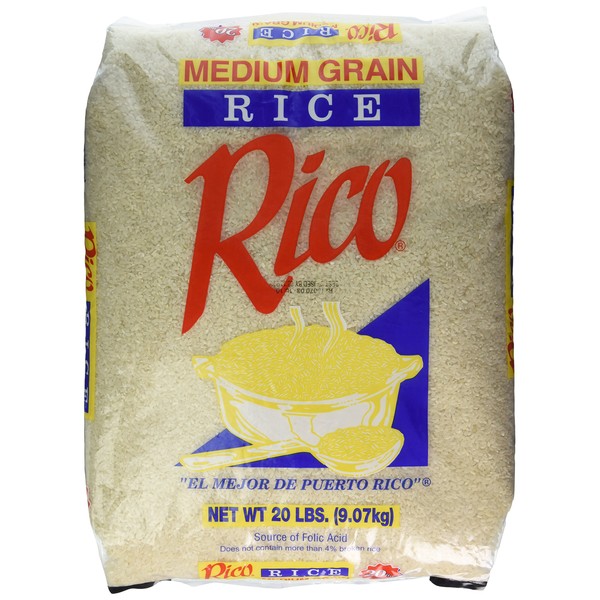 Arroz Rico Medium Grain 20lbs