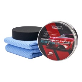 Weica Cera Carnaúba Roja 180g Kit Apl.: Brillo Y Protección