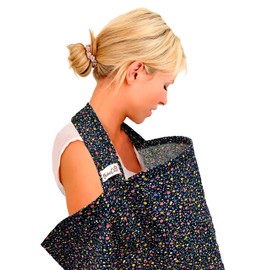 BebeChic – Oeko-Tex Certified Cotton - Breastfeeding Covers - Boned Nursing Tops – Navy Ditsy