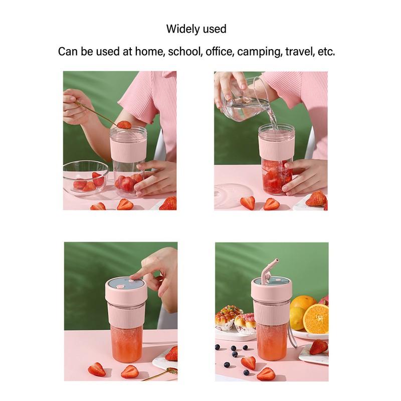 350ml Electric Juicer Cup USB Electric Juicer Blender Portable Mini
