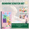 Omnikryp Pack of 35 Rainbow Scratch Pictures, DIY Rainbow Scratch