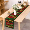 Black History Month Table Runner Juneteenth Afro African American Decoration