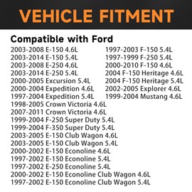 FD503 Ignition Coils Pack Iridium Spark Plugs Compatible with 4.6L 5.4L Ford Mustang Expedition Excursion E-150 F-150, for Lincoln Navigator Mountaineer 1997 1998 1999 2000 2001 2002, Set of 8