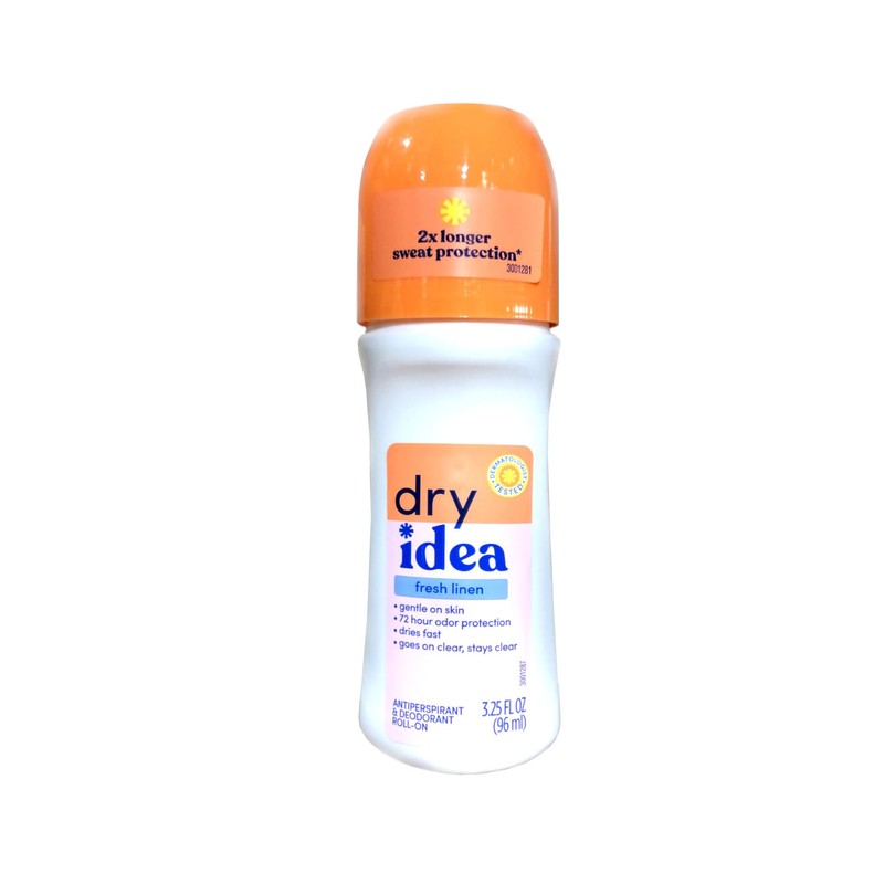Dry Idea Antiperspirant Deodorant Roll-On, Fresh Linen, 3.25 fl oz