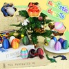 Impossmaker Impossmaker 12PCS 3D Printed Easter Dragon Eggs with 3D