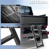 KUAFU Truck Step 2-Rung Retractable Tailgate Ladder Black Powder Coated