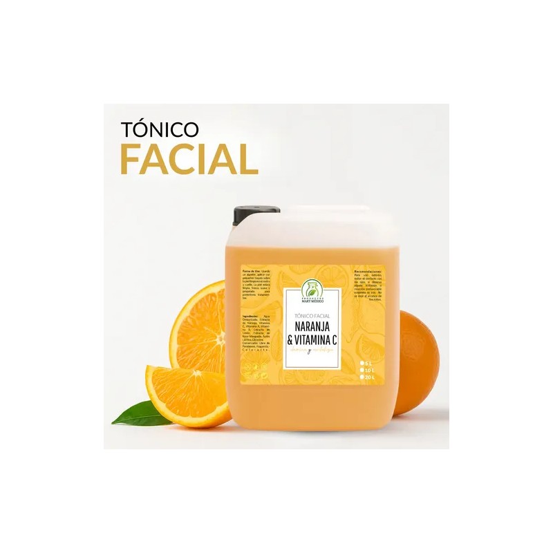 Tónico Facial Productos Mart Mexico Naranja Vitamina C 5L Piel