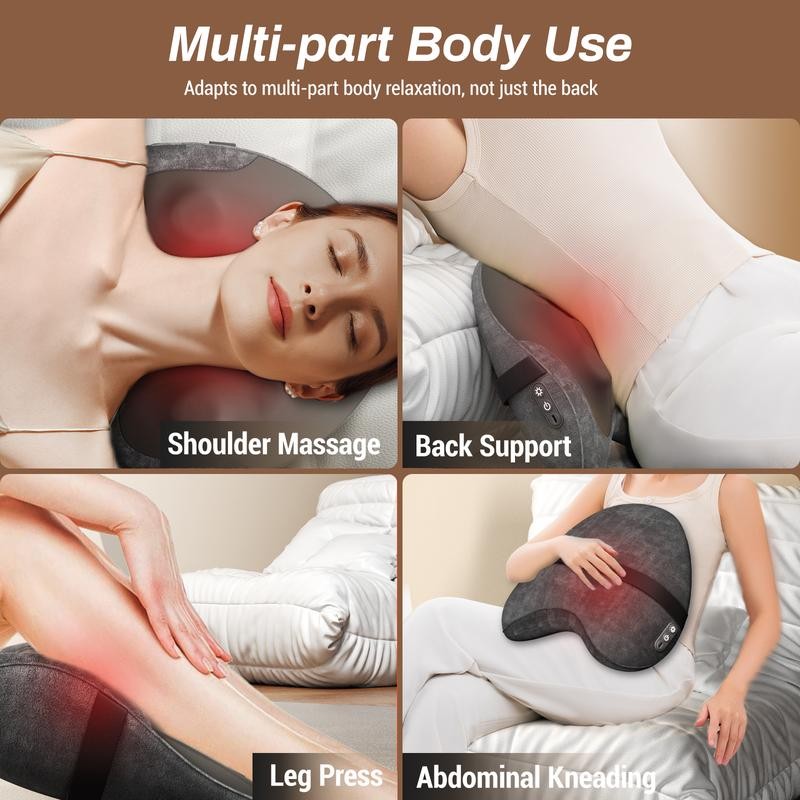 MERACH Portable Heated Back and Neck Massage Deep Tissue Massage