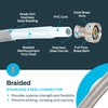 Eastman 36 Inch Steel-Flex Faucet Connector, Braided Stainless Steel Supply