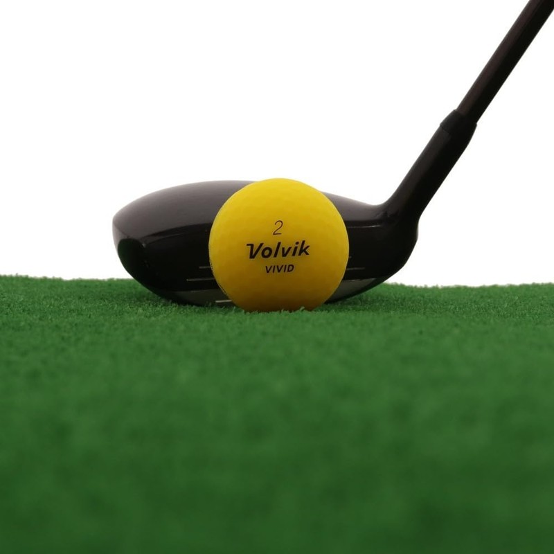 2022 Volvik Golf Balls VIVID 22 Yellow 1 Sleeve (Pack
