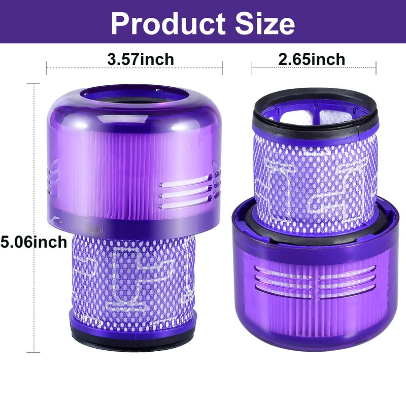 3 Pack Filter Replacement for Dyson Cyclone V11 Absolute Motorhead