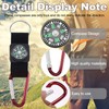 Compass Keyring, Pack of 15 Carabiner Compass Clip Compass Keyring