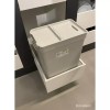 IKEA NEW HÅLLBAR Garbage Bin Pale w/lid gray 35L/9 gall